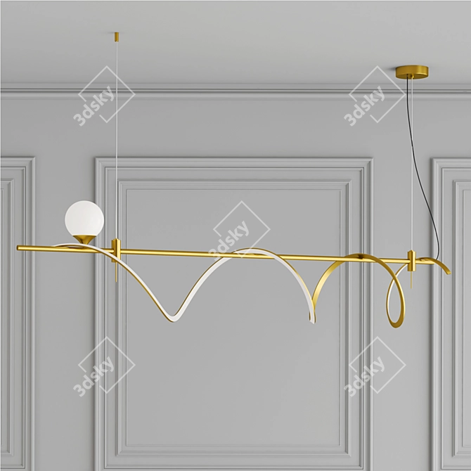 Luminous Court Design Lamp 3D model image 3