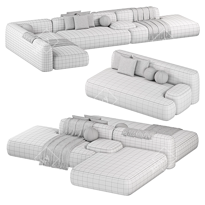 Lema Cloud Modular Sofa 2015 3D model image 3