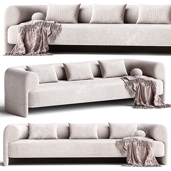 Modern Kasba Sofa Design 3D model image 1