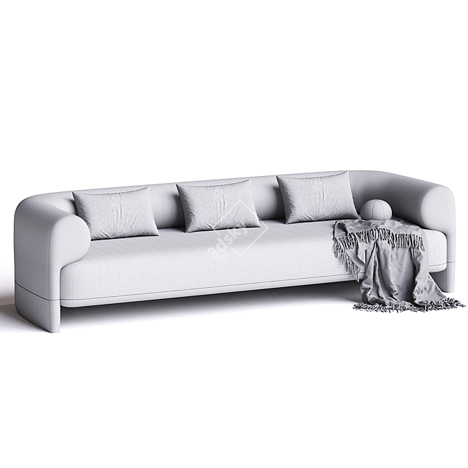 Modern Kasba Sofa Design 3D model image 2