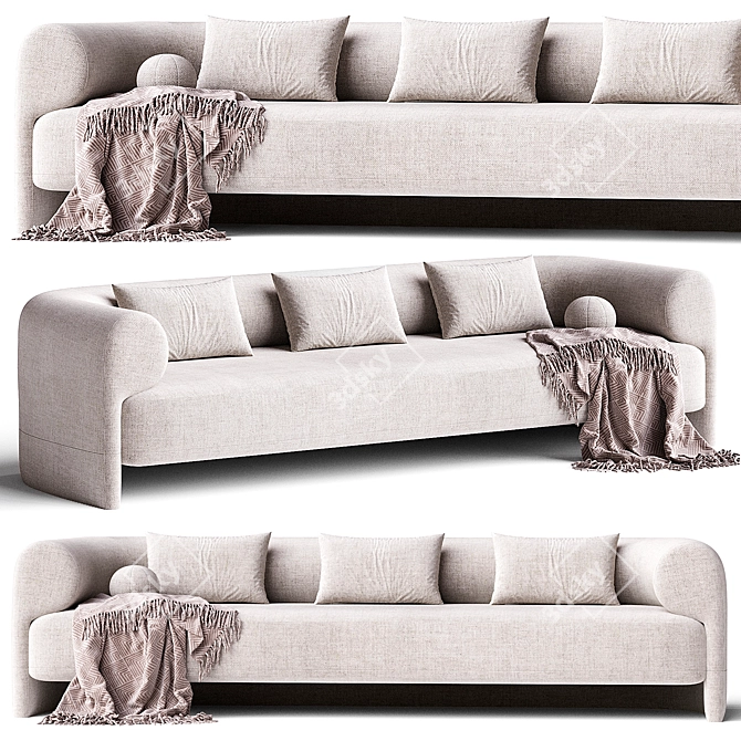 Modern Kasba Sofa Design 3D model image 3