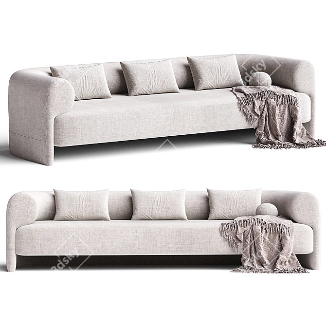 Modern Kasba Sofa Design 3D model image 5