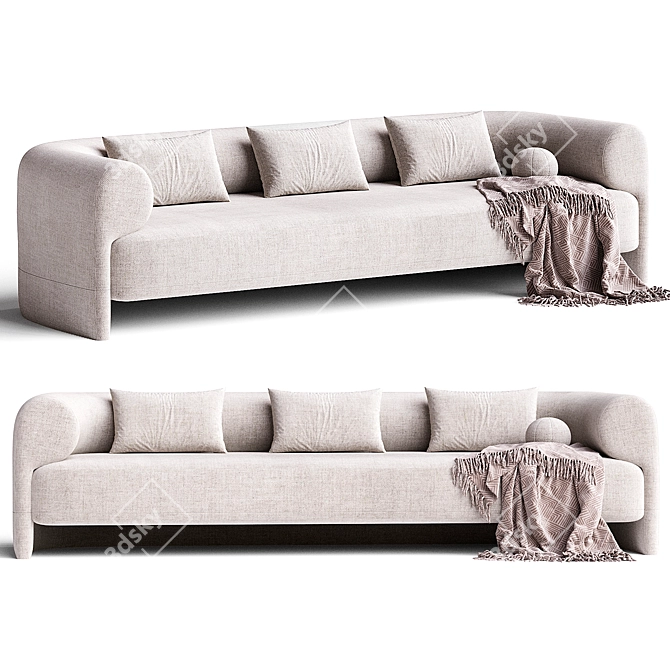 Modern Kasba Sofa Design 3D model image 7