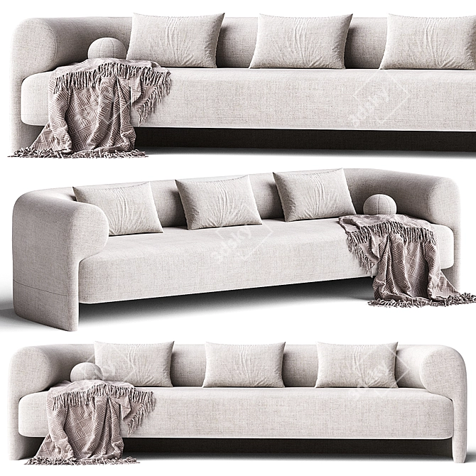 Modern Kasba Sofa Design 3D model image 9