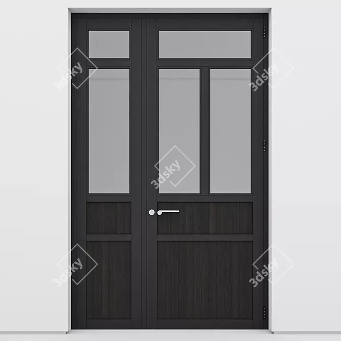 Sleek Aluminium Door Model 184 3D model image 2