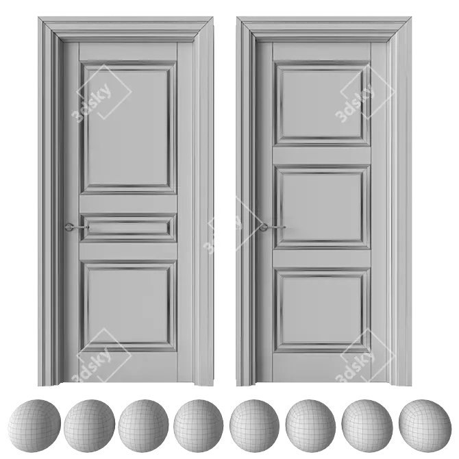 Academy Zeus Door Set 3D model image 3