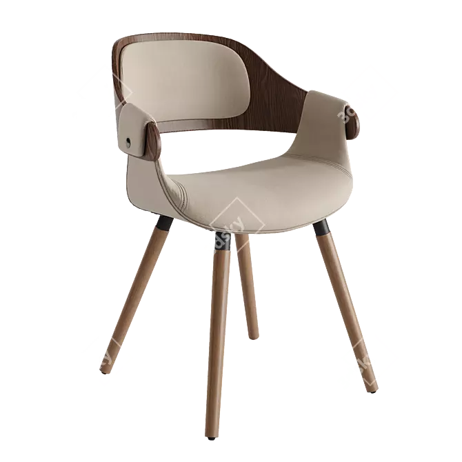 Tango Marble Dining Set Jody 3D model image 4