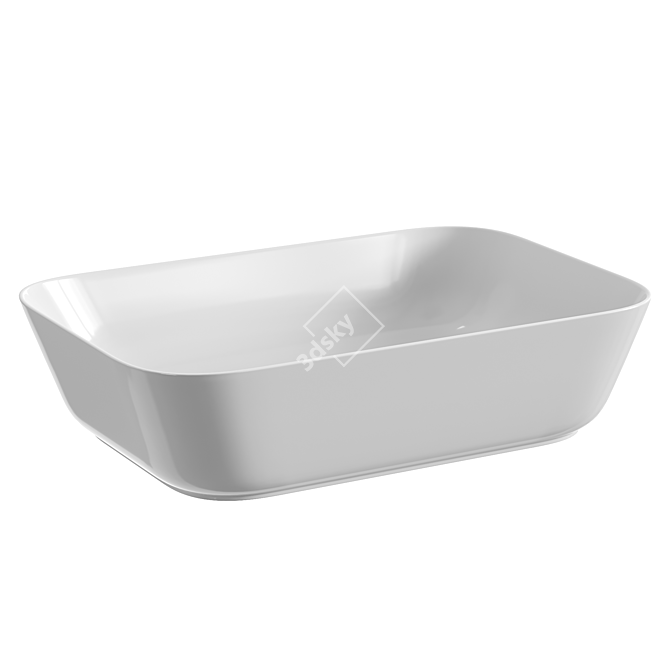 VitrA Geo White Countertop Basin 3D model image 2