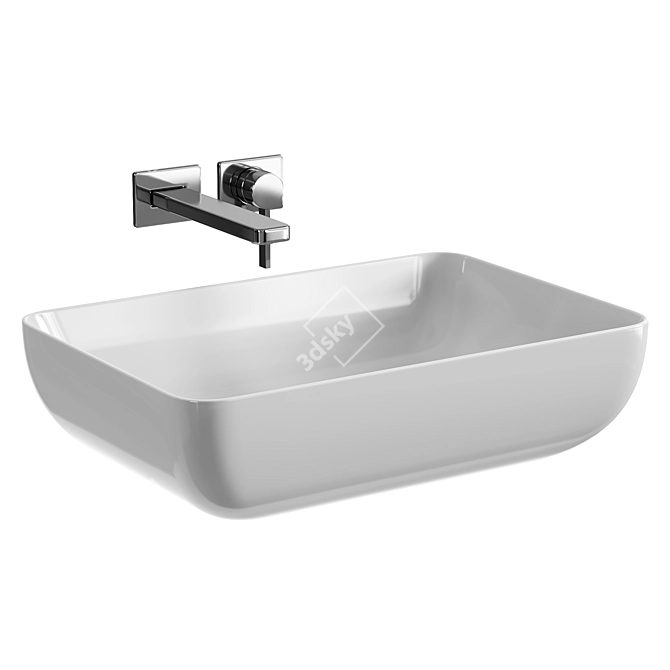 Sleek Kaldewei Countertop Washbasin 3D model image 2
