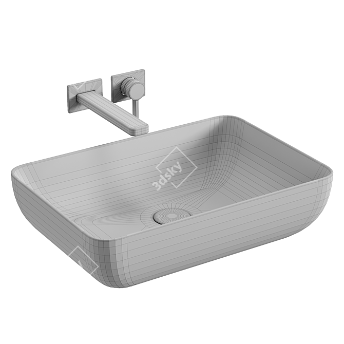 Sleek Kaldewei Countertop Washbasin 3D model image 3