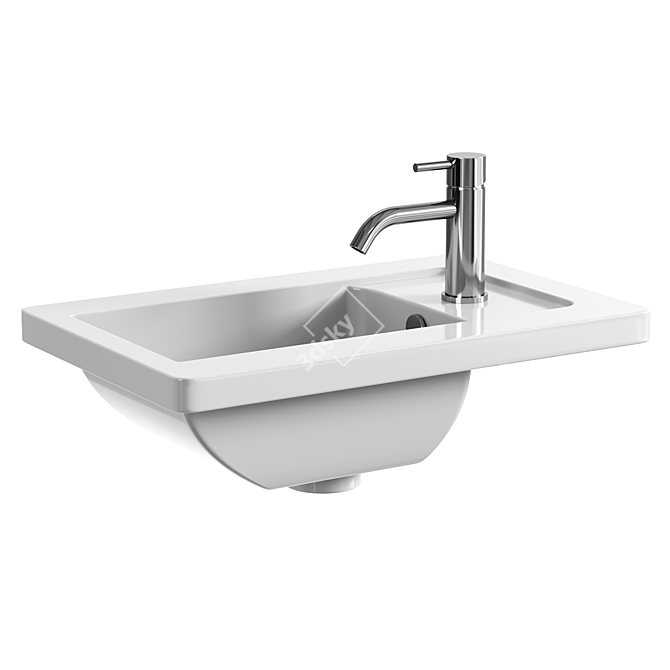 VitrA Integra Hand Washbasin: Modern Elegance 3D model image 2