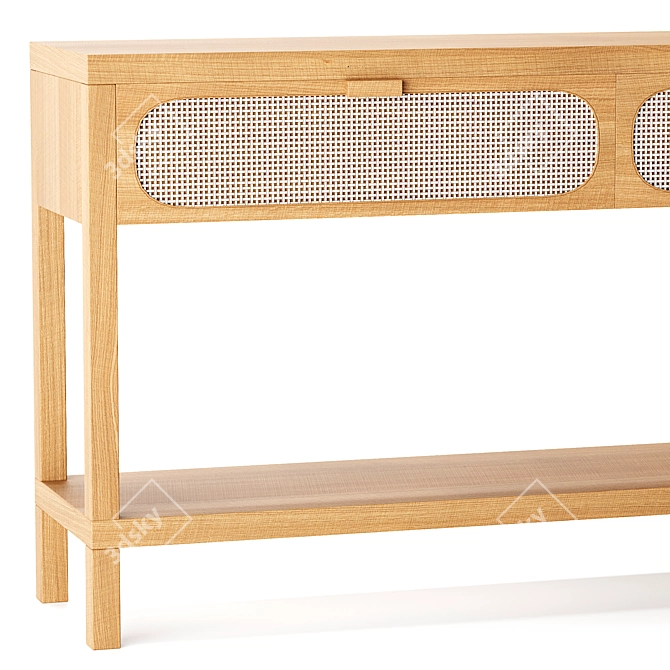 Sleek Allegra Console Table 3D model image 2