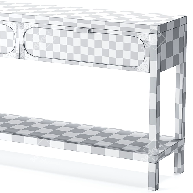 Sleek Allegra Console Table 3D model image 4