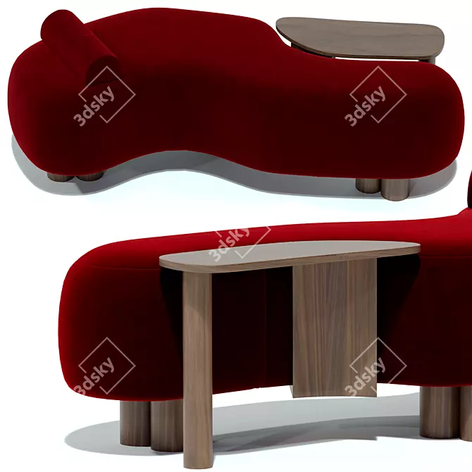 Modern Minho Lounge Chair Download 3D model image 2