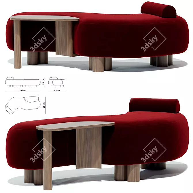 Modern Minho Lounge Chair Download 3D model image 5