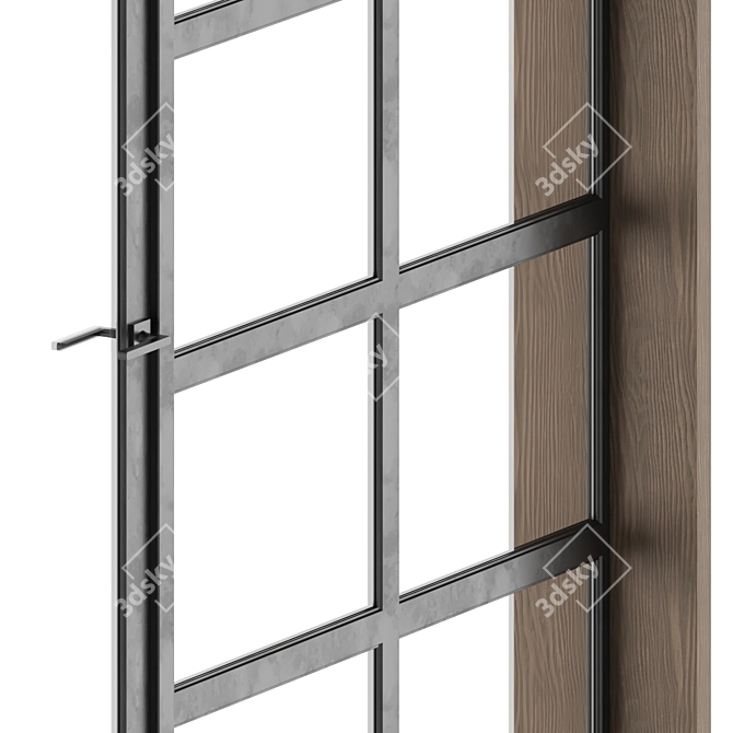 Modern Doors Windows Materials Set 3D model image 10