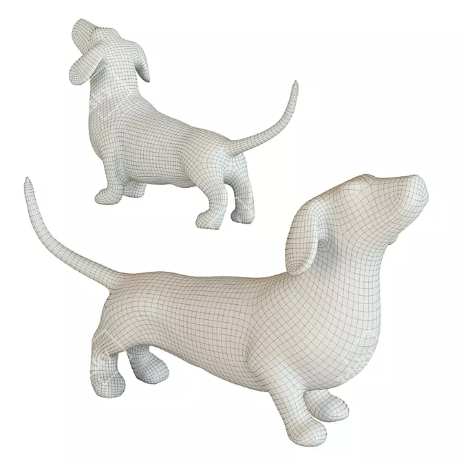 Kare Design Comic Dog Figurine 3D model image 2