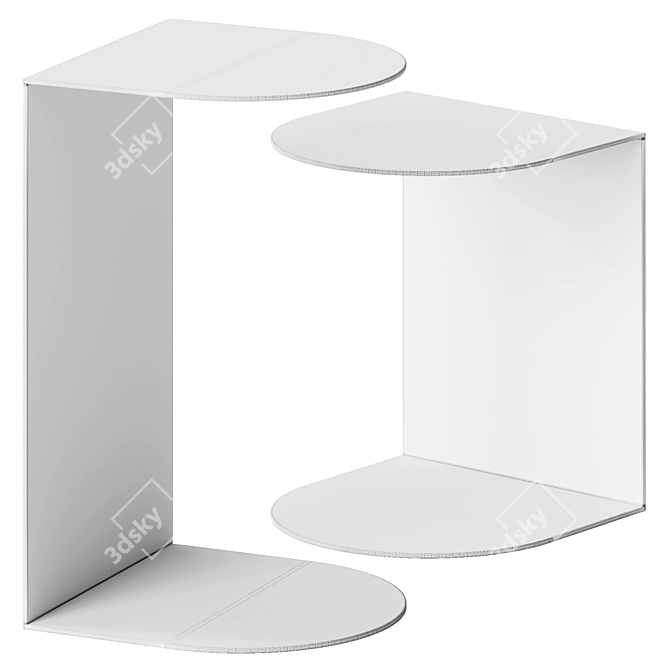 Modern Lago TELL Side Table 3D model image 4