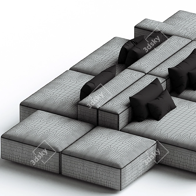 Modular Eleonore Sofa 450x290cm 3D model image 4