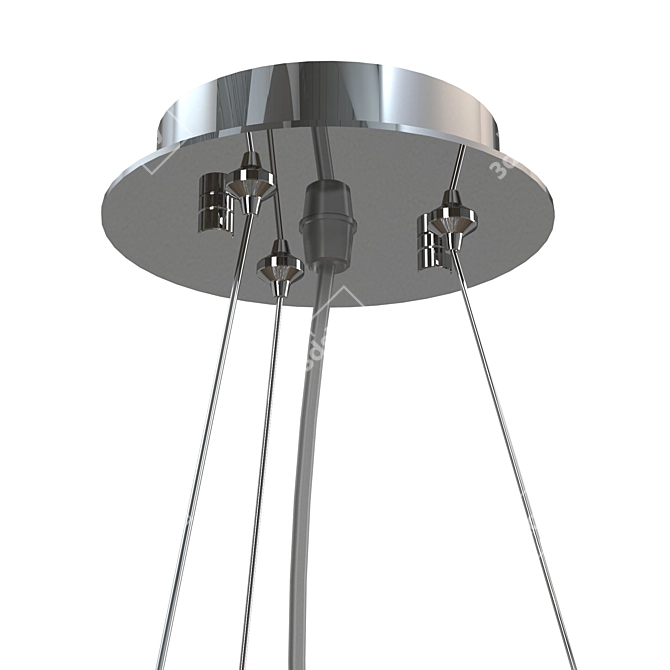 Modern Chrome Chandelier Recinto 3D model image 3