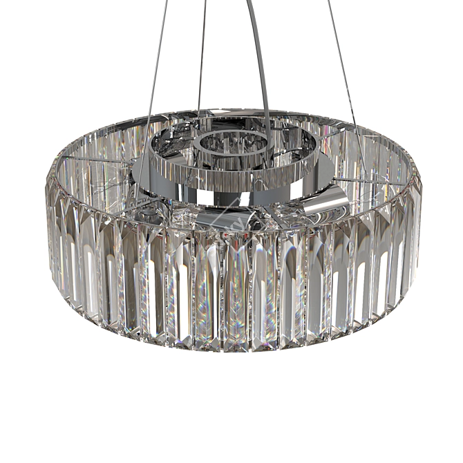 Modern Chrome Chandelier Recinto 3D model image 4
