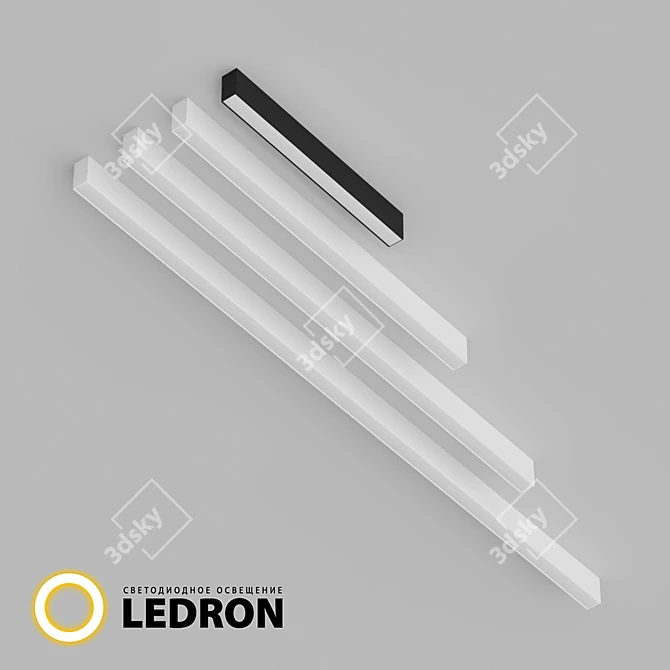 LED Linear Line Lights 3D model image 1