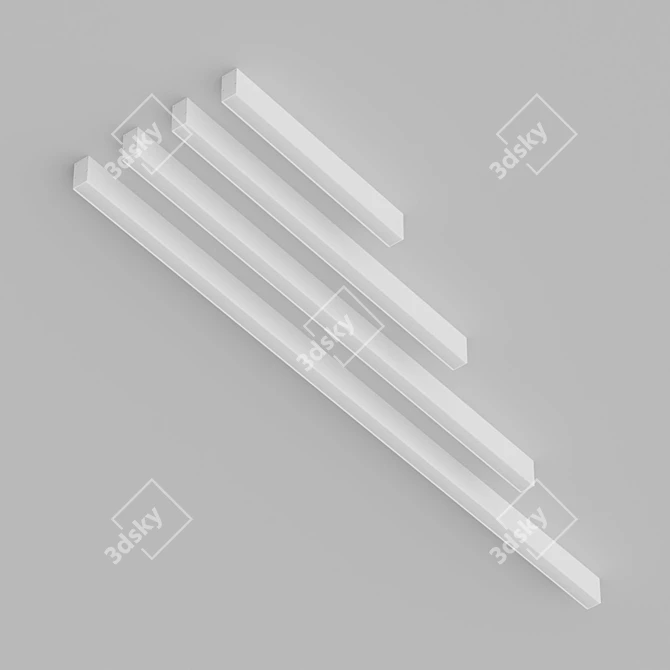 LED Linear Line Lights 3D model image 3
