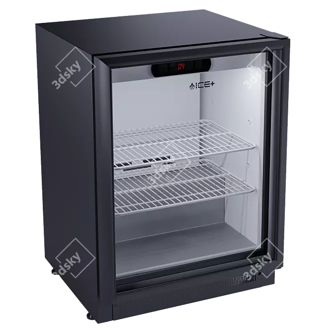 Mini Bar Glass Display Showcase 3D model image 2