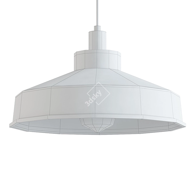 Cosmos Graphite Copper Pendant Light 3D model image 2
