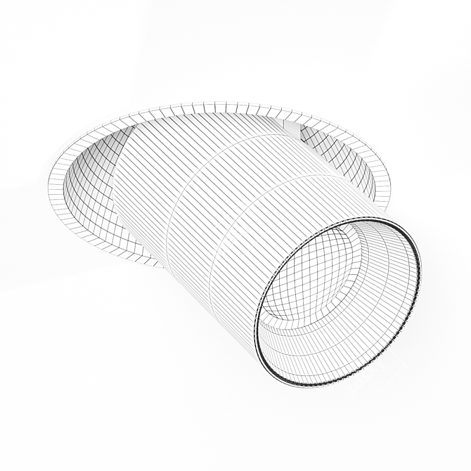 Mini LED Recessed Light Fixture 3D model image 6