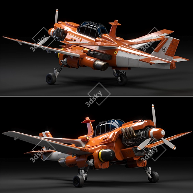 High-Quality Aircraft 4k Textures 3D model image 3