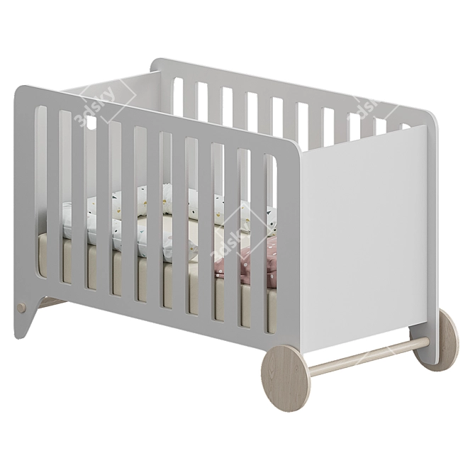 Adjustable Baby Bed Nunila 3D model image 2