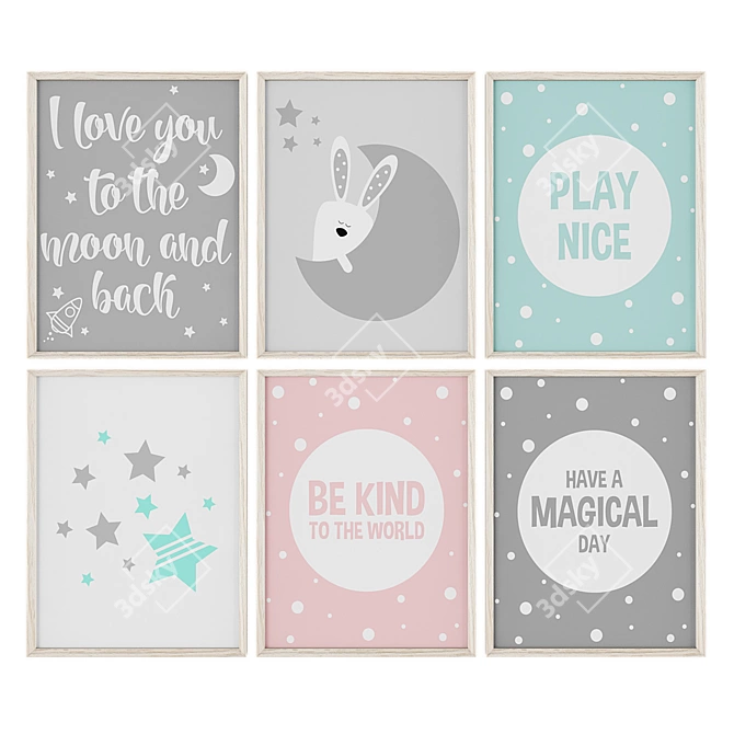 Kids Picture Collection Pack 3D model image 3