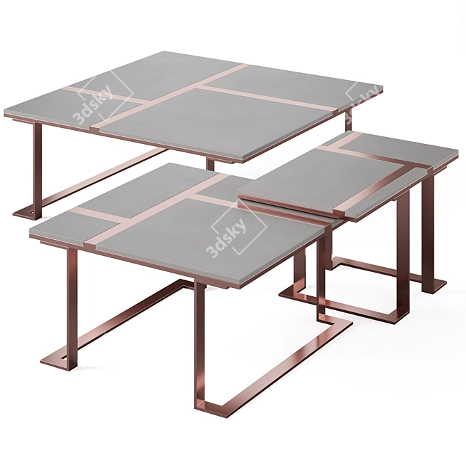 MOKAITE Epoque Coffee Table 3D model image 2