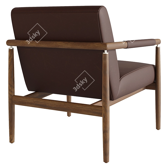 Stylish Four Hands Markia Chair 3D model image 4