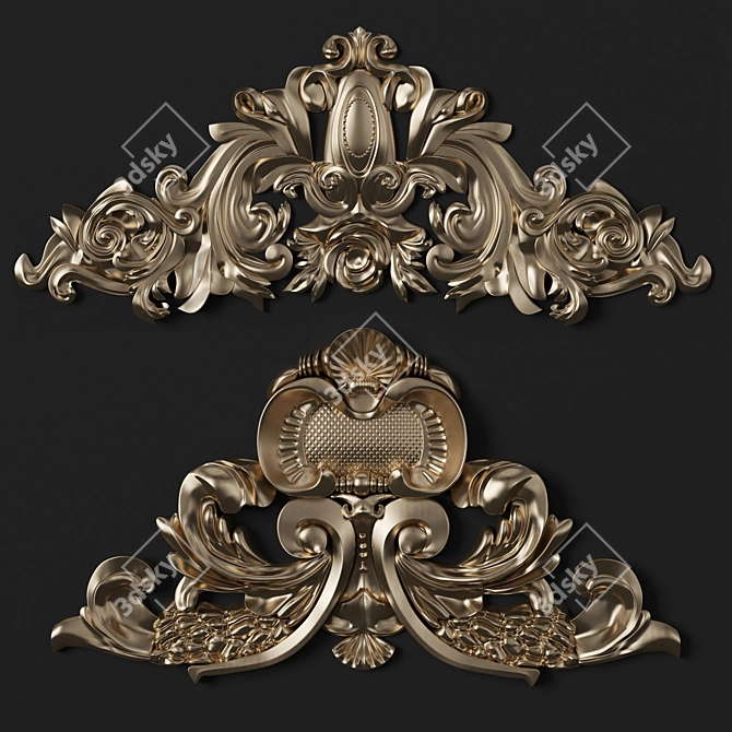 3D Max Corona Trim Ornaments 3D model image 1