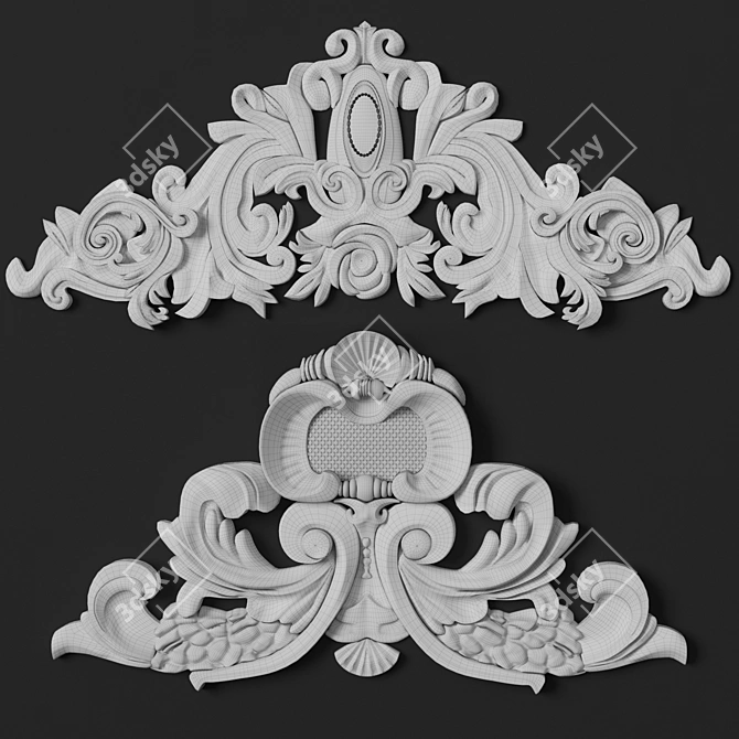 3D Max Corona Trim Ornaments 3D model image 4