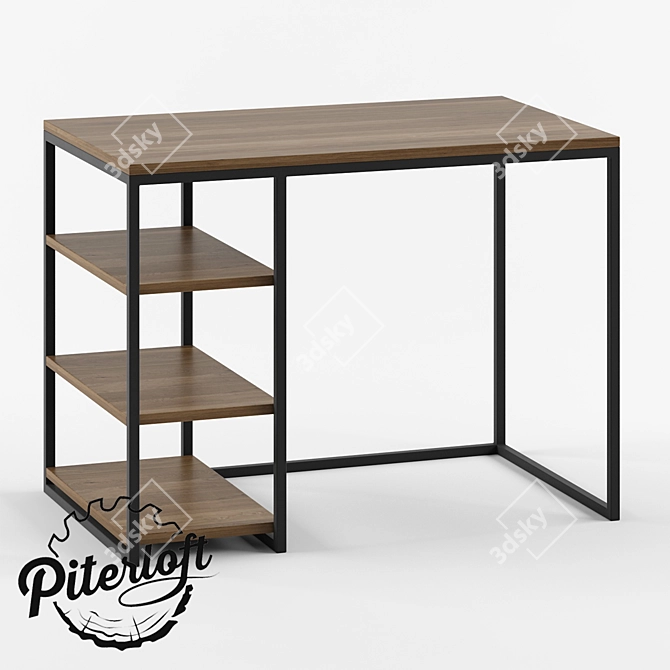 Loft Style Bardsey Table 3D model image 1