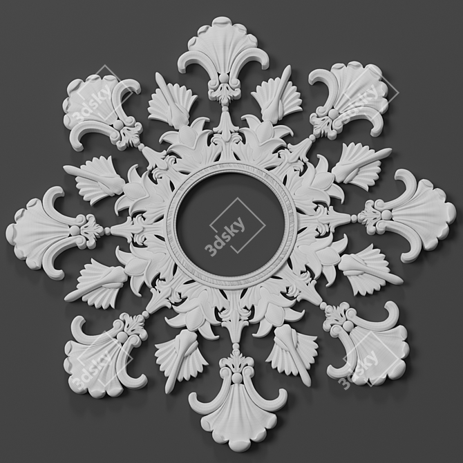 3D Max Corona Trim Ornament 3D model image 2