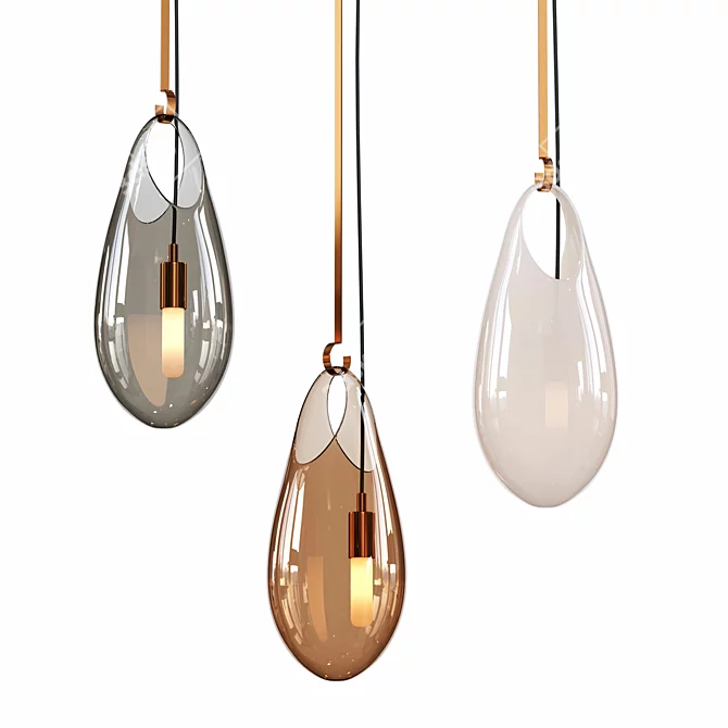 Sklo Hold Pendant Light 3D model image 1