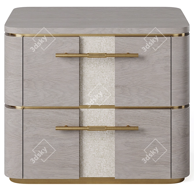 Modern AGRA Bedside Table 3D model image 4