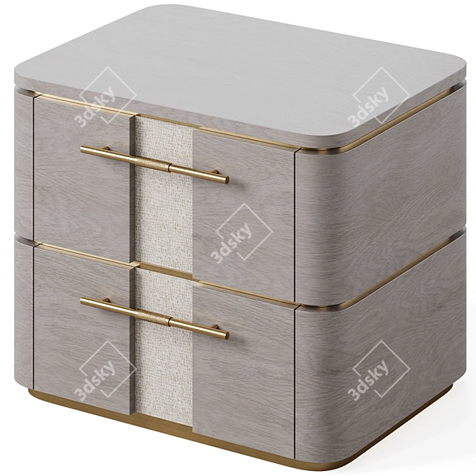 Modern AGRA Bedside Table 3D model image 1