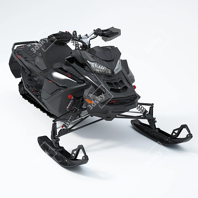 Renegade X-RS Turbo Snowmobile 3D model image 1