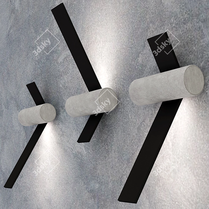 NASTRO Wall Lamp Collection - Elegant Indoor Lighting 3D model image 2