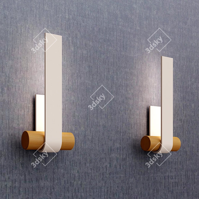 NASTRO Wall Lamp Collection - Elegant Indoor Lighting 3D model image 3