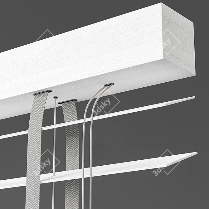Wooden Blinds Set 05 Showcase 3D model image 3