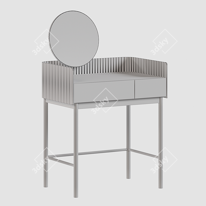 Lazar Vanity Table with Drawers 3D model image 2