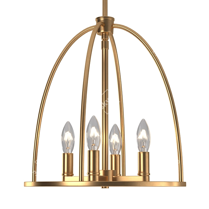 Elegant Crystorama Abbott Lighting 3D model image 3