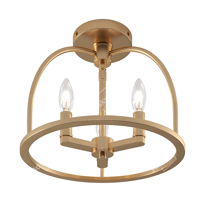 Elegant Crystorama Abbott Lighting 3D model image 6