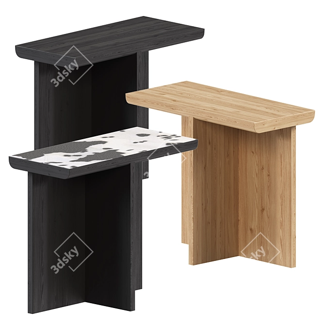 Exquisite Norte Side Table 3D model image 1